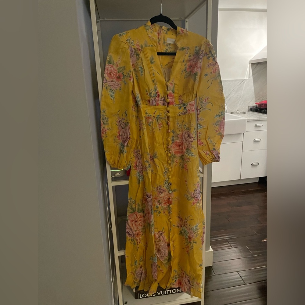 Zimmermann Yellow Linen Dress NWT 0